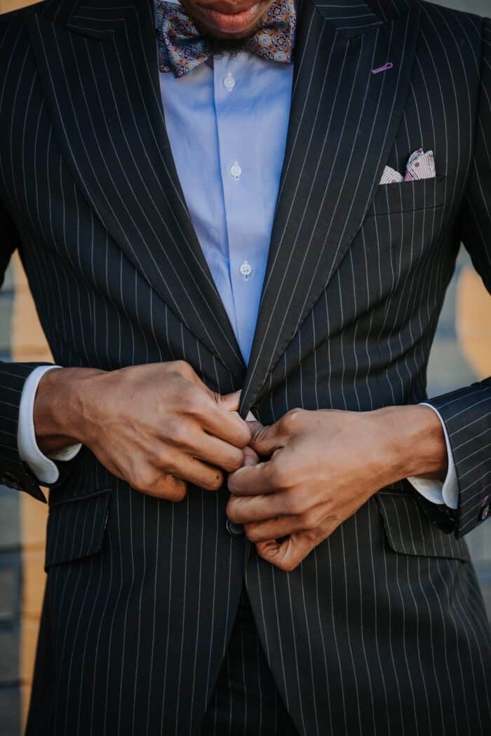 pinstripe suit style