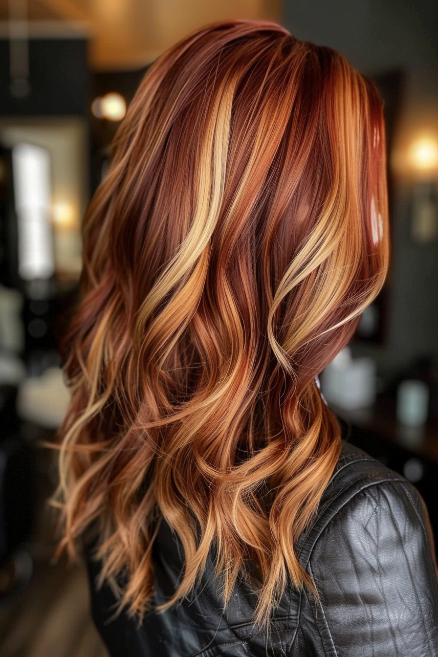40 Gorgeous Blonde Highlights Ideas To Try This Year Flo S Blog Red Hair With Blonde Highlights