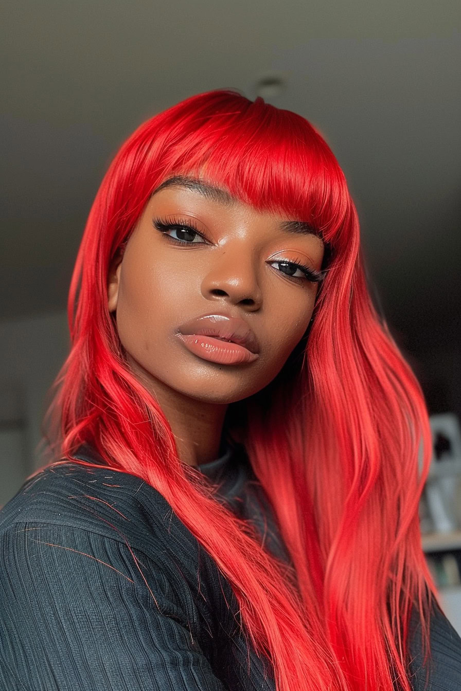 Red Bangs 40+ Haircuts With Bangs That'll Make You Want To Call Your Stylist ASAP ...