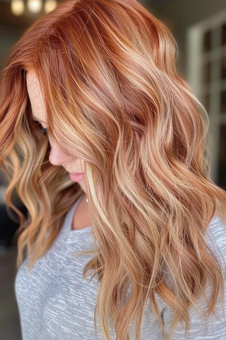 35+ Stunning Red Hair with Blonde Highlights Combos To Try This Year