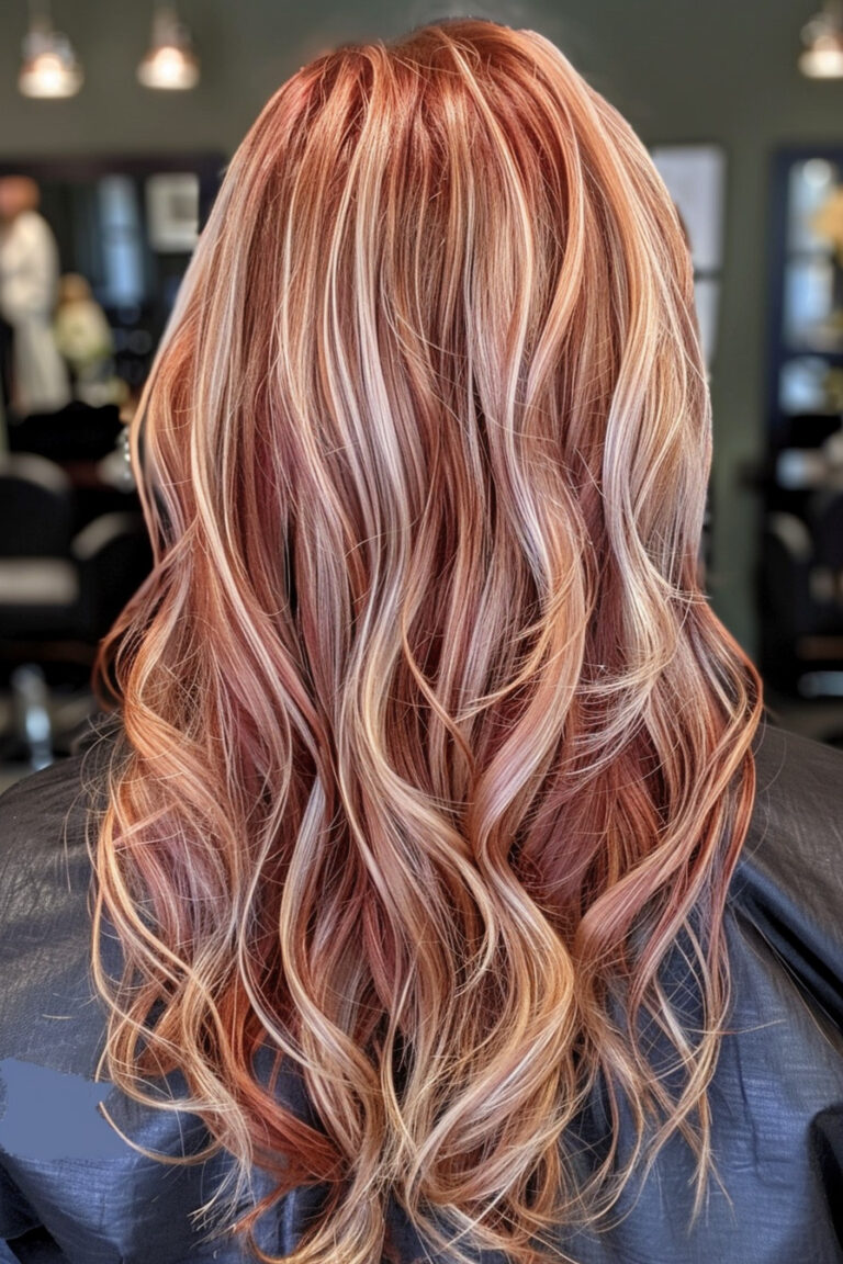 35+ Stunning Red Hair with Blonde Highlights Combos To Try This Year