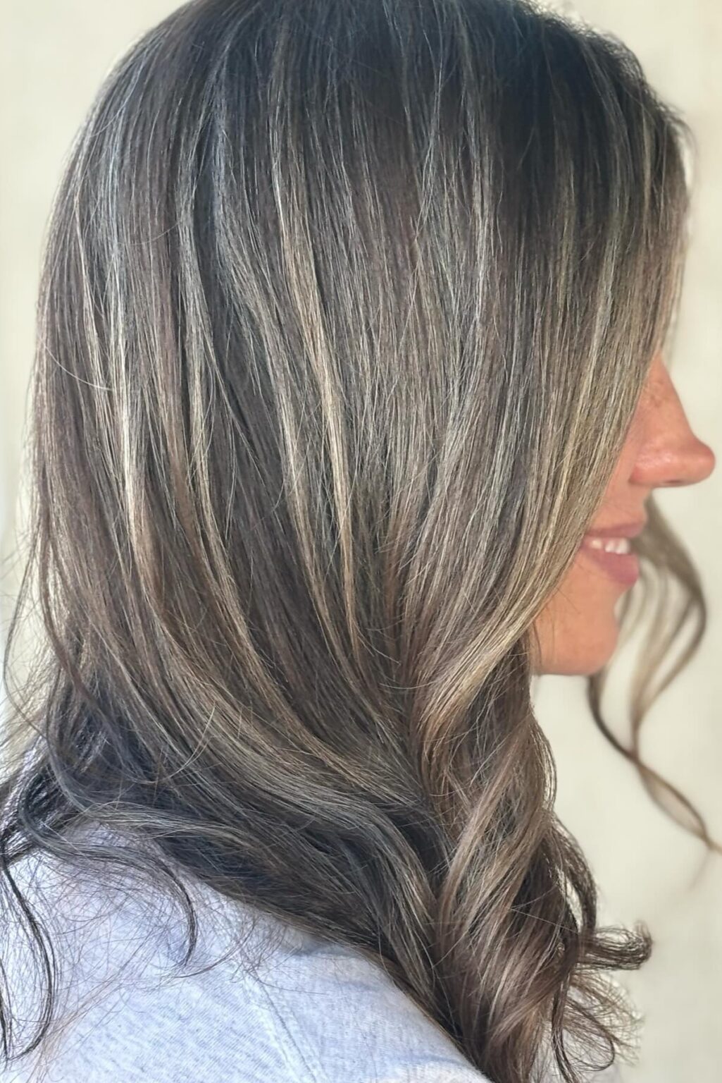 30 Gorgeous Grey Blending Highlights and Lowlights Ideas - Flo's Blog