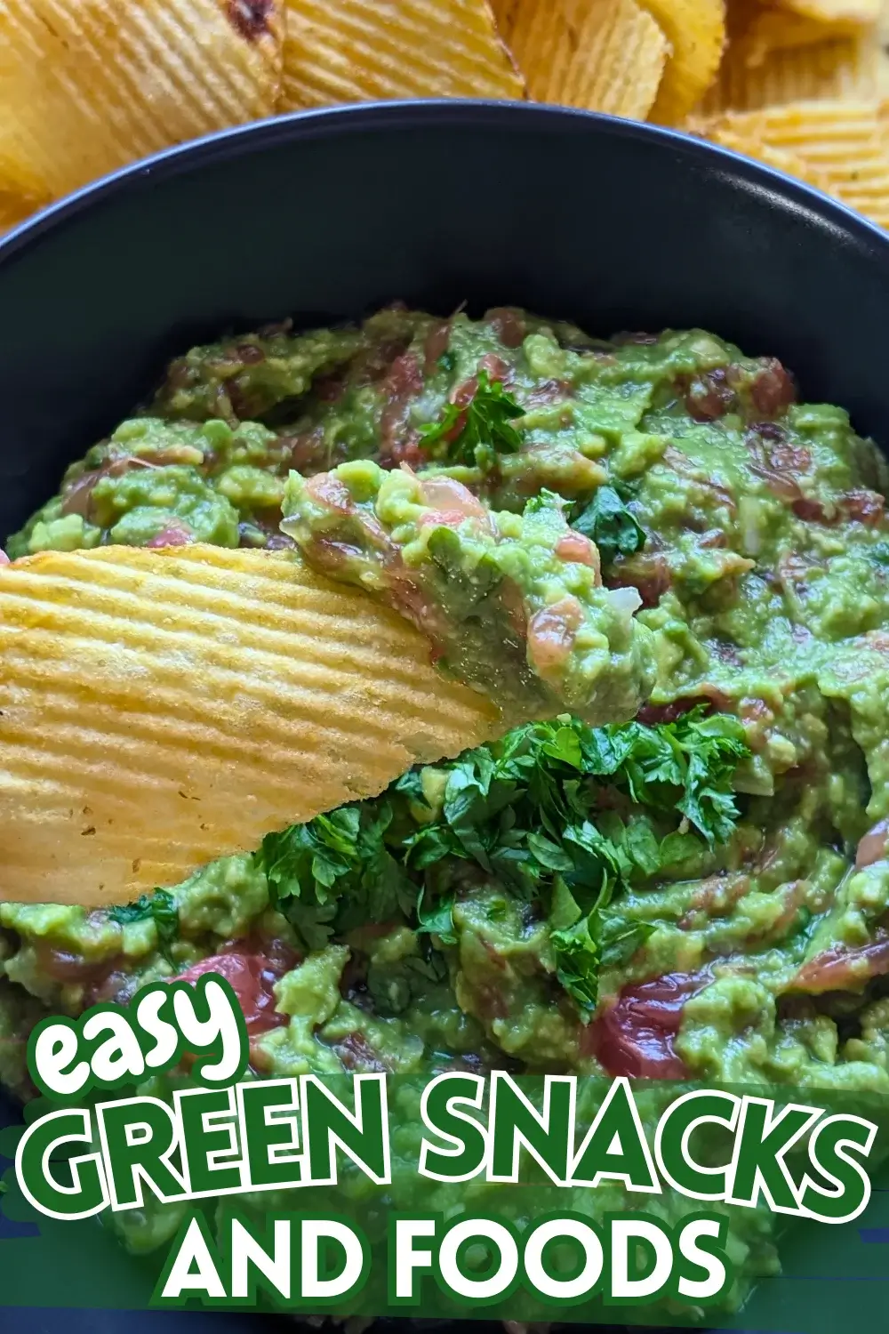 Grapefruit Guacamole Dip - lightly spicy guacamole dip made with avocados, shallots, drizzled grapefruit juice, grapefruit pieces, diced jalapenos, and fesh parsley.