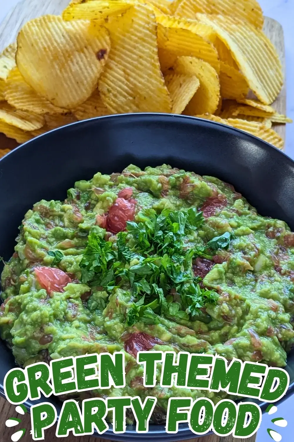 Grapefruit Guacamole Dip - lightly spicy guacamole dip made with avocados, shallots, drizzled grapefruit juice, grapefruit pieces, diced jalapenos, and fesh parsley.