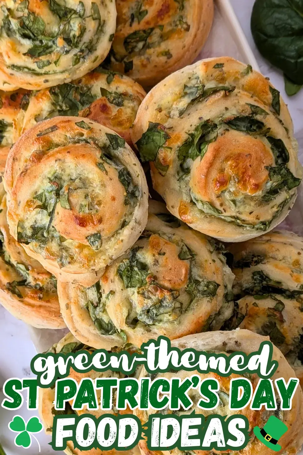 Spinach and Ricotta Rolls - appetizer rolls made with a savory homemade yeast dough and filled with a garlicky ricotta, parmesan, grated cheese, and fresh spinach mix.
