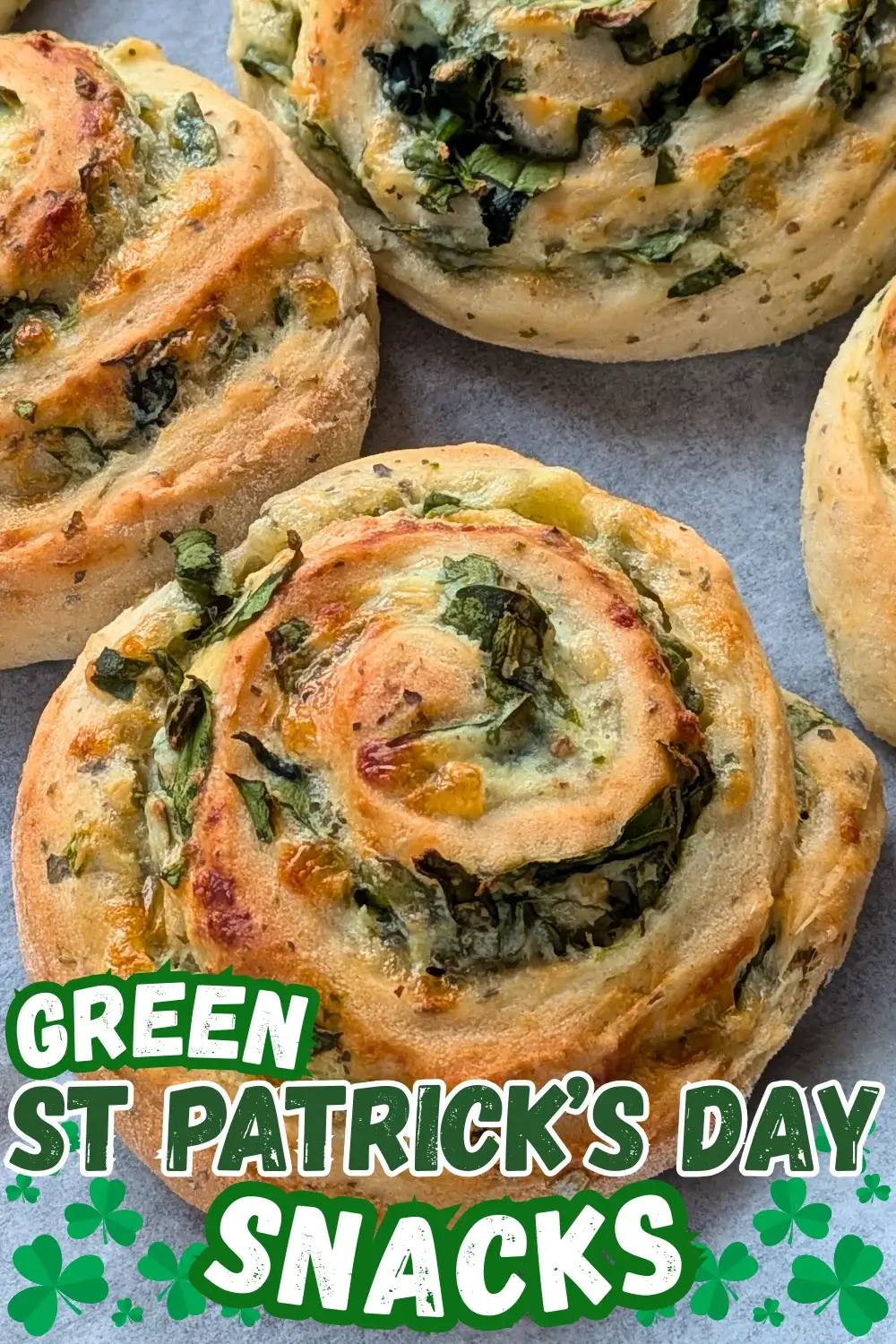Spinach and Ricotta Rolls - appetizer rolls made with a savory homemade yeast dough and filled with a garlicky ricotta, parmesan, grated cheese, and fresh spinach mix.