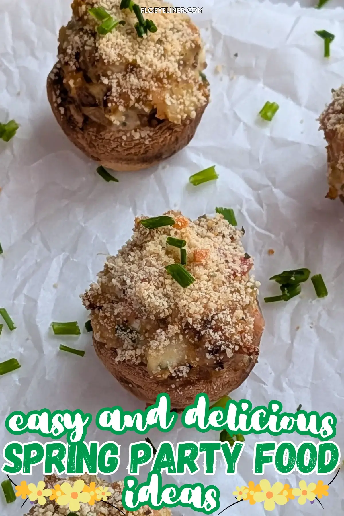 Bacon Stuffed Mushrooms With Cream Cheese and Gorgonzola - oven-baked white button mushrooms filled with a creamy bacon, garlic, cream cheese and blue cheese filling, topped with a dried breadcrumbs and Parmesan mix.