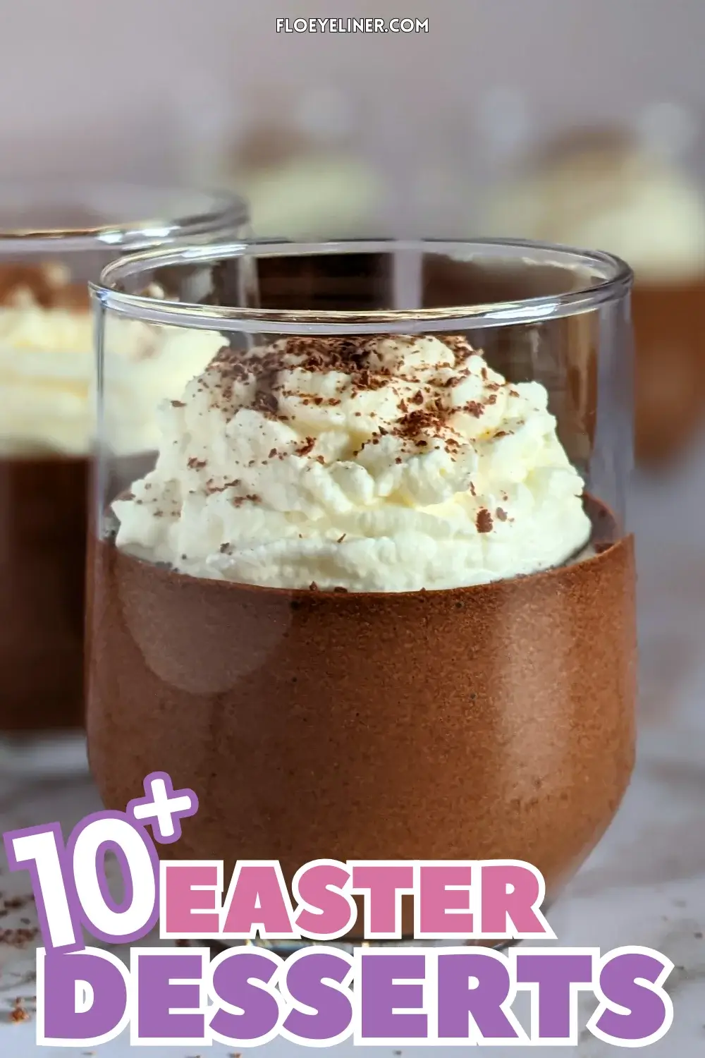 Chocolate Mousse - easy chocolate mousse dessert, made with dark chocolate, eggs, vanilla sugar, and topped with whipped cream and chocolate shavings.