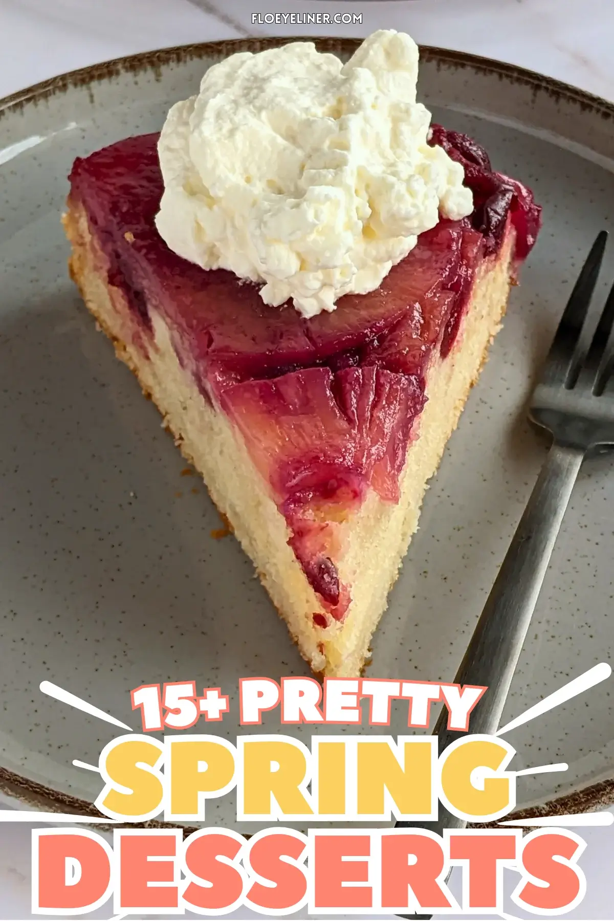 Pineapple Upside Down Cake With Black Cherries - easy upside down pineapple cake made with a freshly stewed black cherry, caramelized brown sugar, butter and pineapple topping and classic white cake batter.