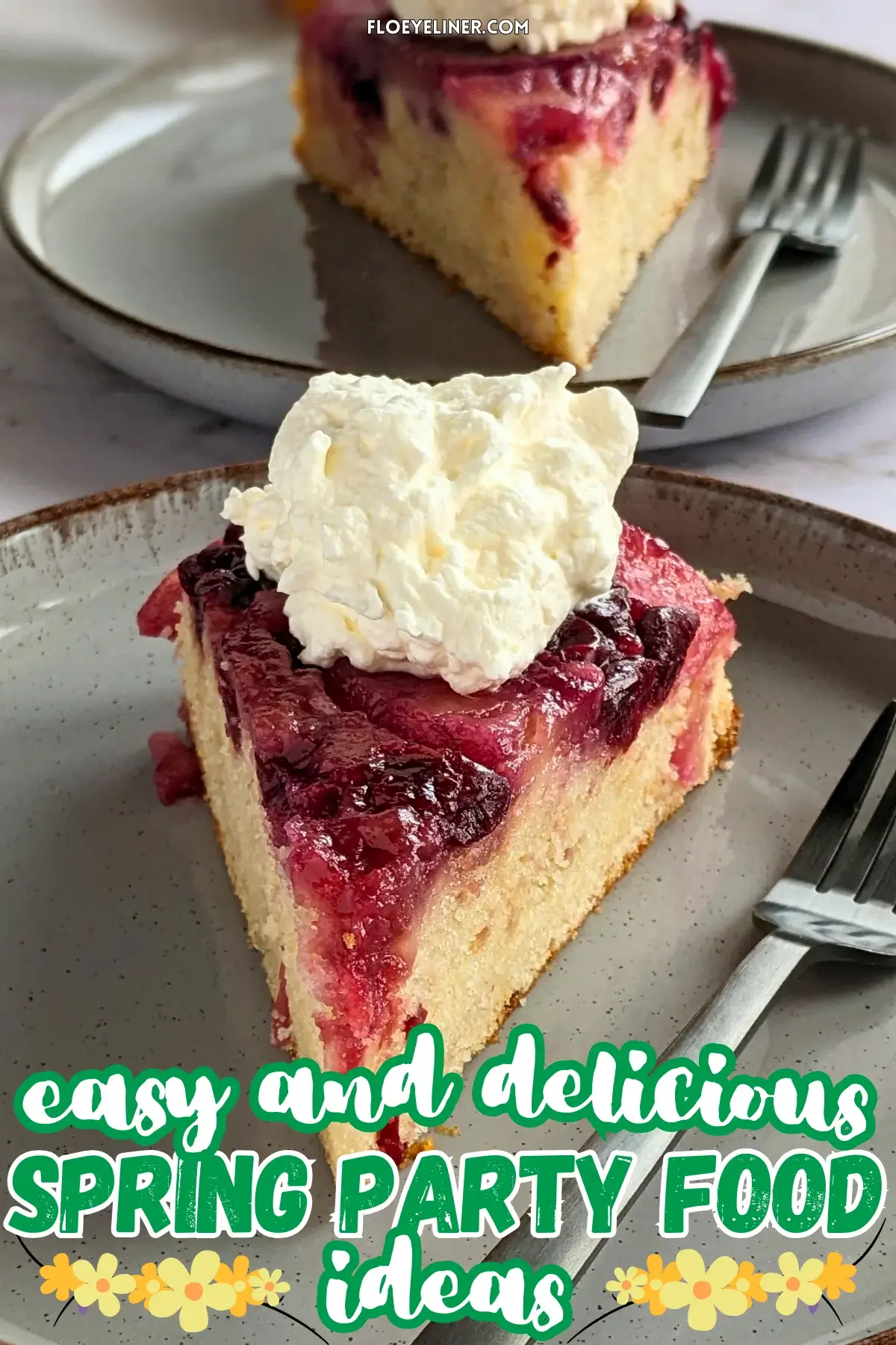 Pineapple Upside Down Cake With Black Cherries - easy upside down pineapple cake made with a freshly stewed black cherry, caramelized brown sugar, butter and pineapple topping and classic white cake batter.