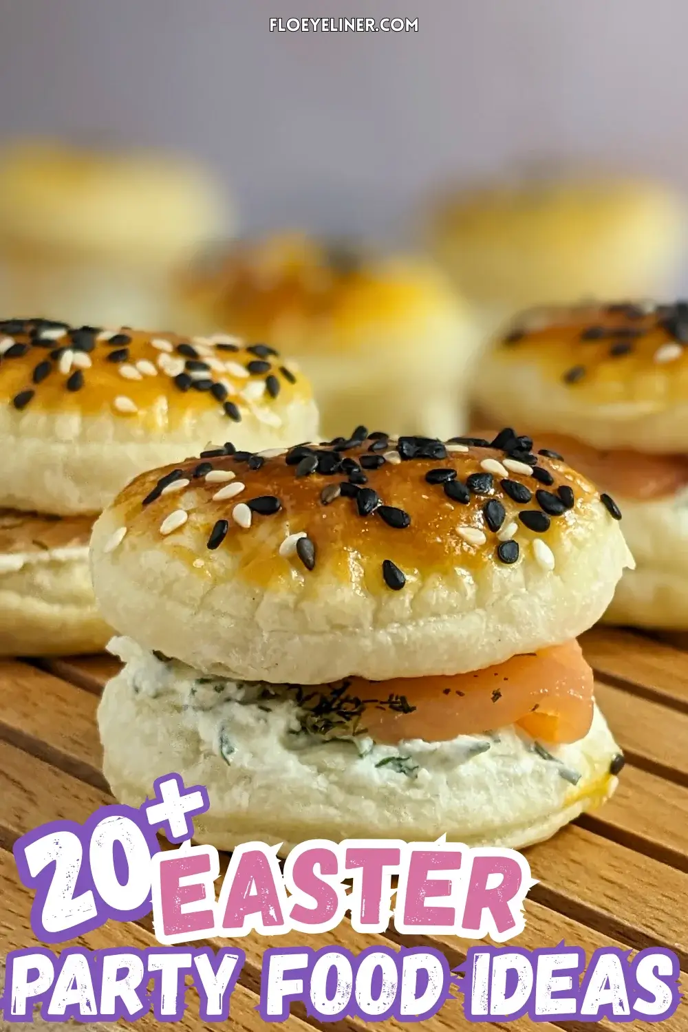 Smoked Salmon and Cream Cheese Puffs - puff pastry appetizers made with a cream cheese-dill-dried garlic filling that is topped with smoked salmon, sandwiched between homemade puff pastry shells.