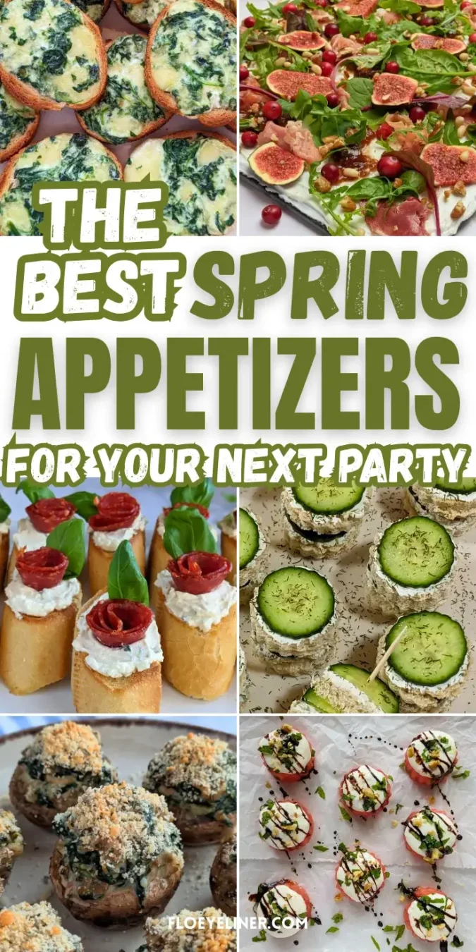 Roundup blog post of best spring appetizers ideas.