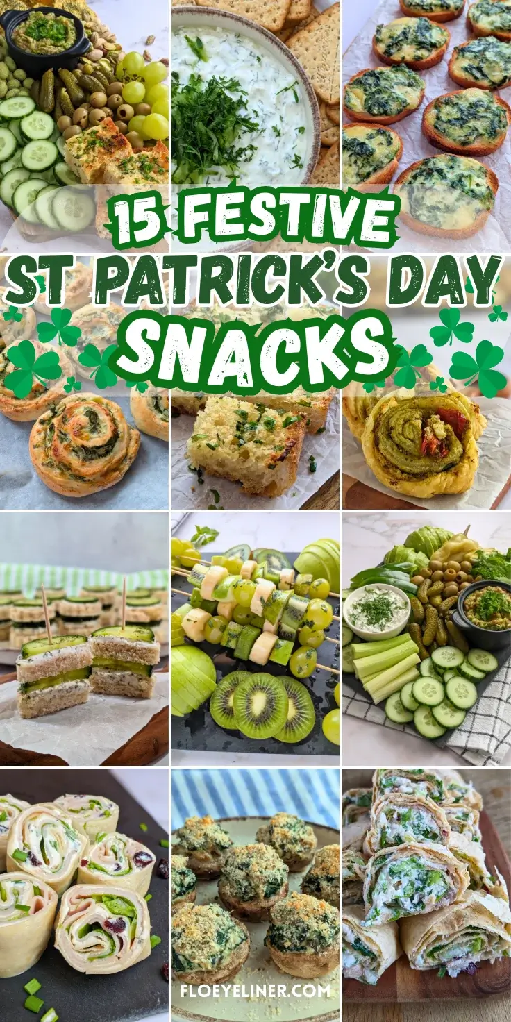 Roundup blog post of best St. Patrick's Day snacks ideas.