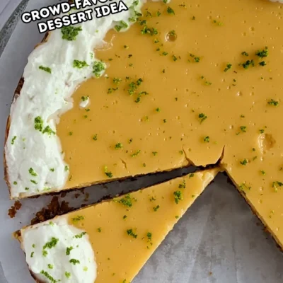 Easy Key Lime Pie - easy key lime pie made with a simple 3-ingredient filling of egg yolks, condensed milk, and key lime juice on a homemade graham cracker crust, garnished with fresh lime zest and whipped cream.