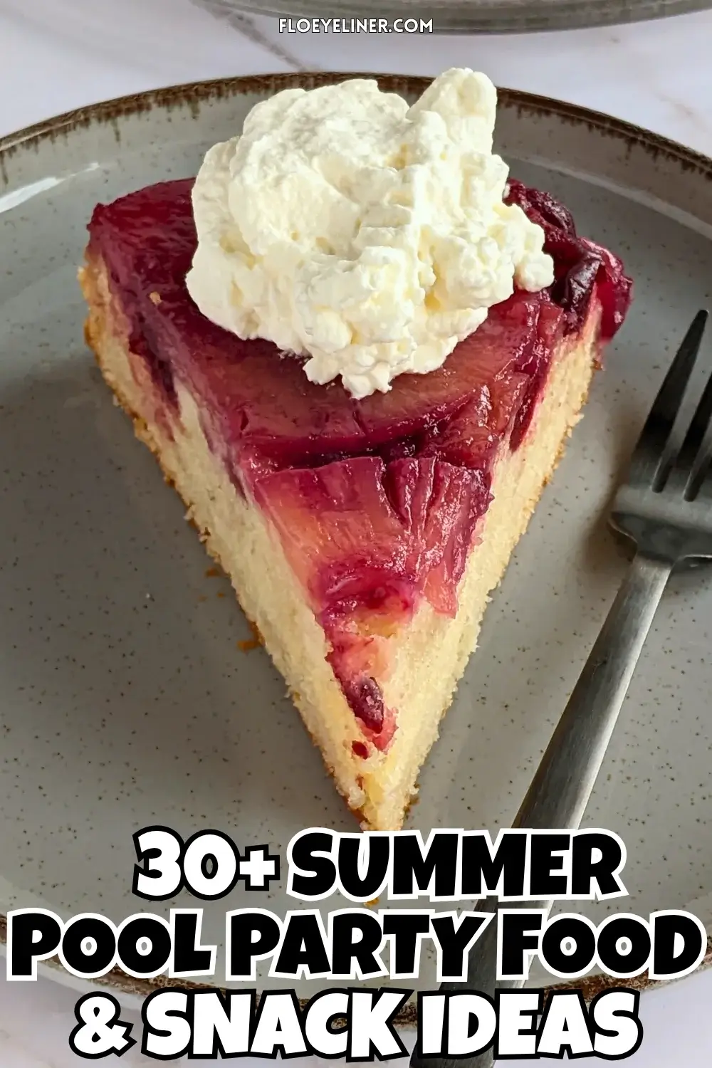 Pineapple Upside Down Cake With Black Cherries - easy upside down pineapple cake made with a freshly stewed black cherry, caramelized brown sugar, butter and pineapple topping and classic white cake batter.