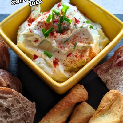 Whipped Feta Dip With Greek Yogurt - easy feta dip made with whipped feta and Greek yogurt, served with toast, pretzels, crackers and puff pastry sticks.