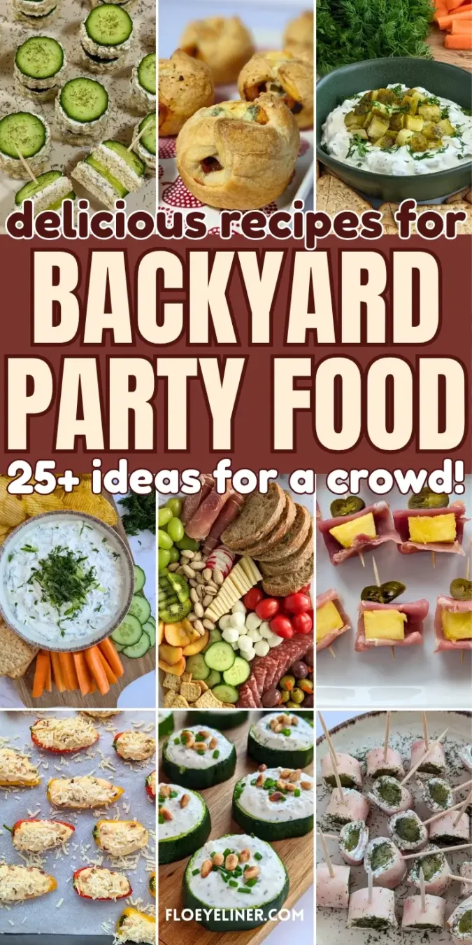 Roundup blog post of best backyard party food ideas.
