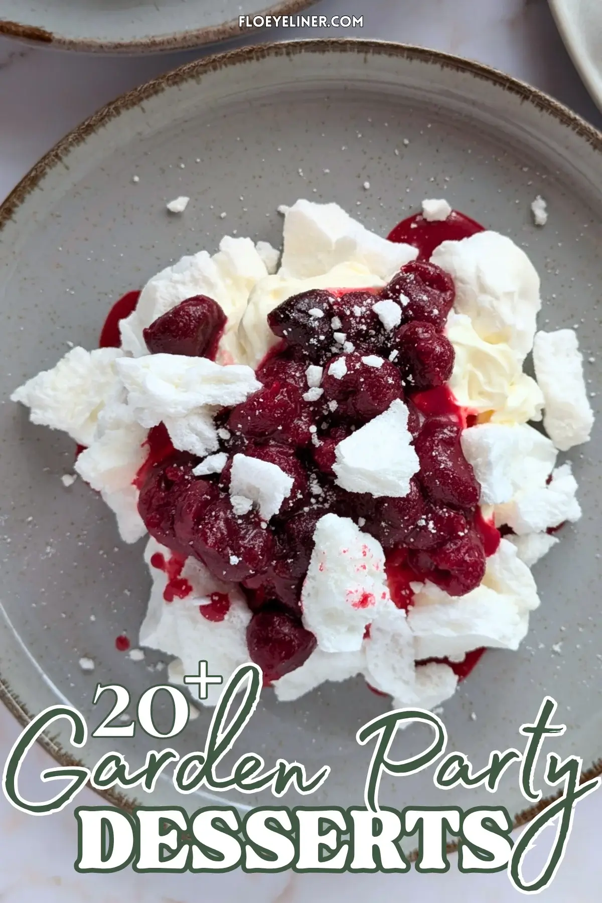 Black Cherry Eton Mess - eton mess dessert made with homemade meringue, a layer of mascarpone-whipped cream mix, and caramelly rum stewed black cherries.