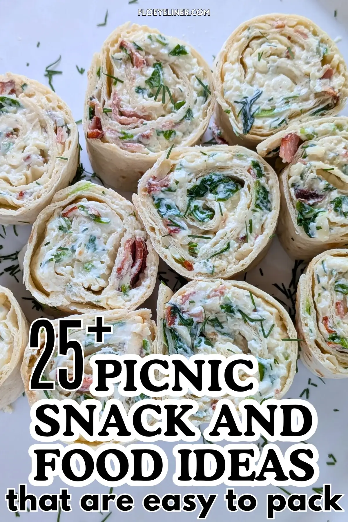 Crispy Ham and Double Cheese Tortilla Pinwheels - tortilla roll ups filled with a cream cheese, grated cheese, sour cream, garlicky crispy fried ham, shredded lettuce, and freshly chopped dill mix.