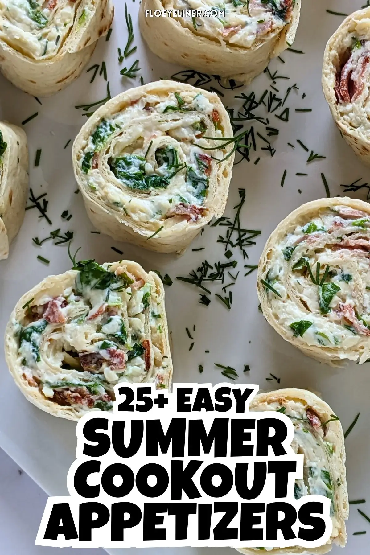 Crispy Ham and Double Cheese Tortilla Pinwheels - tortilla roll ups filled with a cream cheese, grated cheese, sour cream, garlicky crispy fried ham, shredded lettuce, and freshly chopped dill mix.