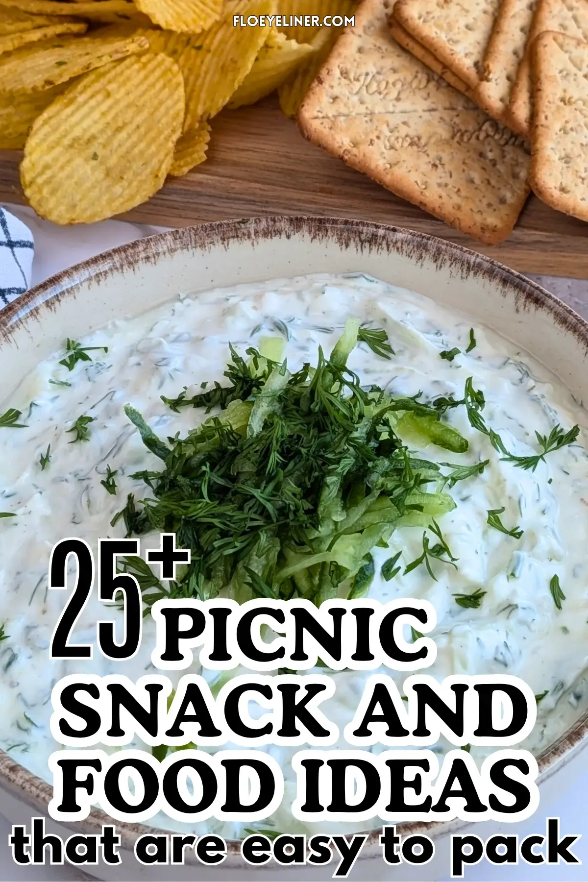 Homemade Tzatziki Sauce - authentic Greek yogurt dip made with grated cucumber, fresh mint, fresh dill, a bit of olive oil, and freshly pressed garlic.