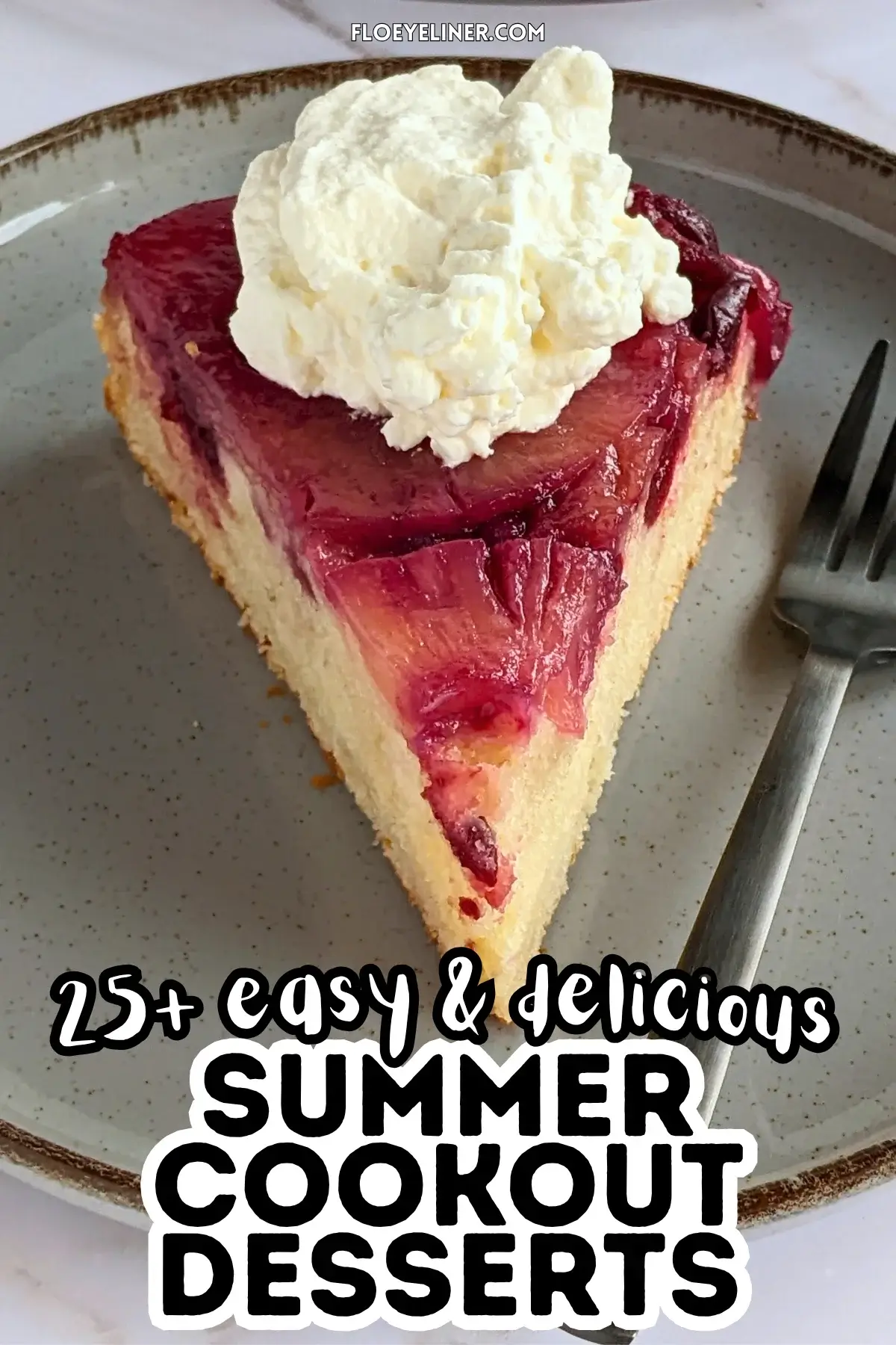 Pineapple Upside Down Cake With Black Cherries - easy upside down pineapple cake made with a freshly stewed black cherry, caramelized brown sugar, butter and pineapple topping and classic white cake batter.