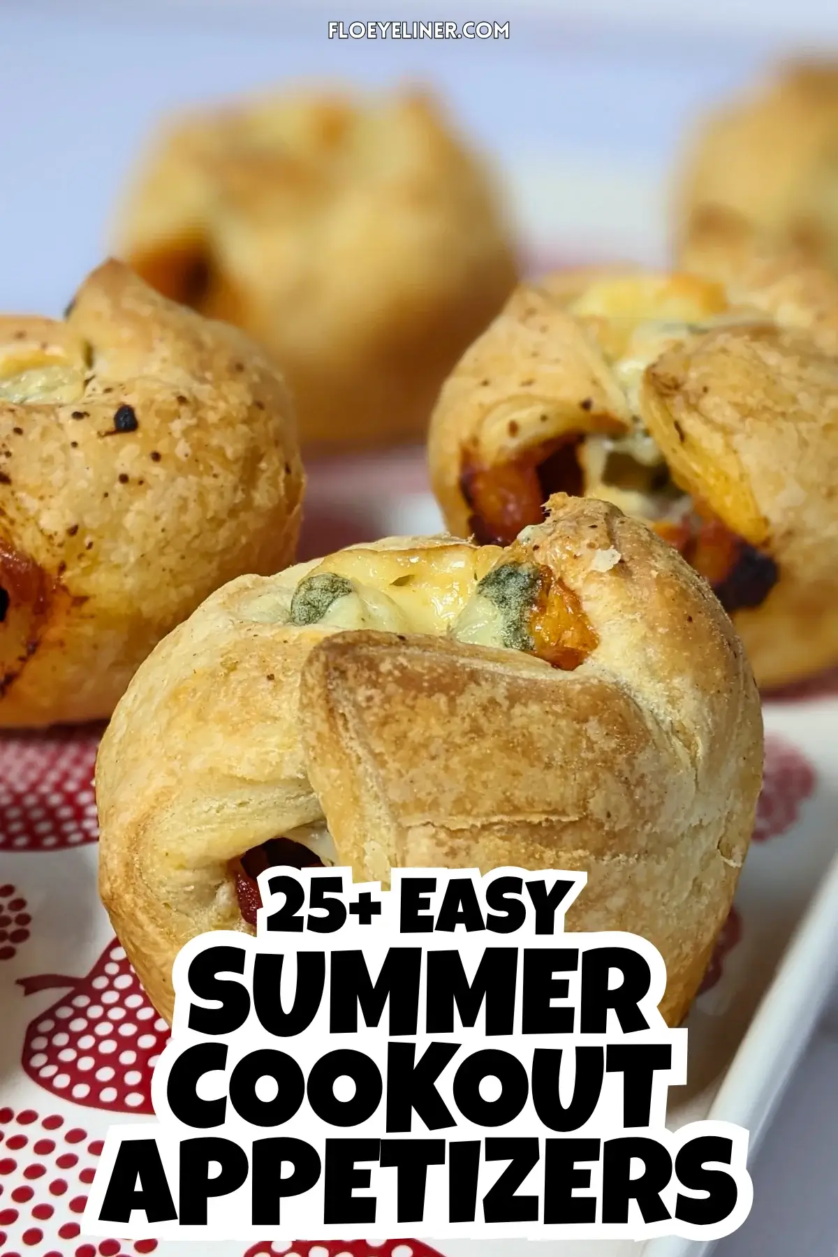 Prosciutto and Blue Cheese Puff Pastry Appetizers - savory puff pastry cups filled with sweet chili sauce, prosciutto and blue cheese.