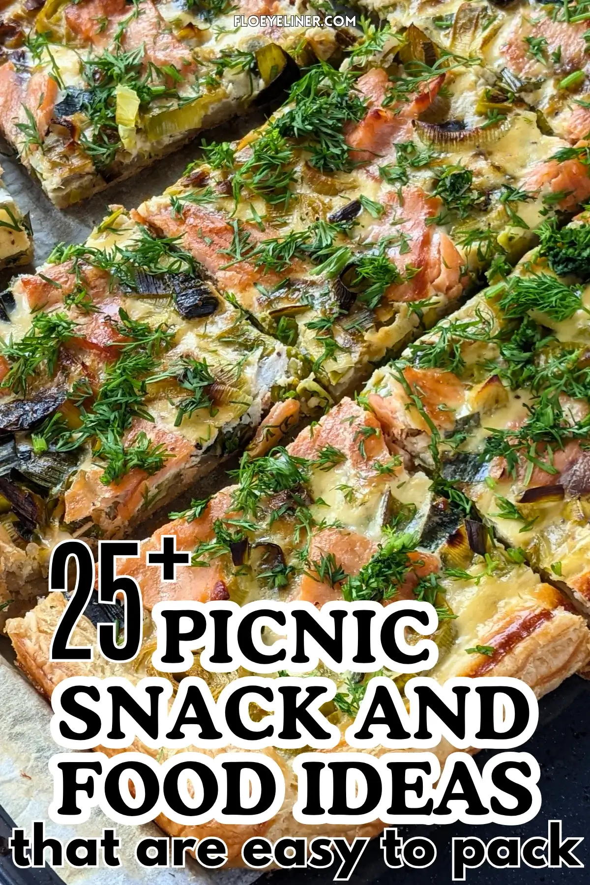 Smoked Salmon and Leek Puff Pastry Tart - puff pastry appetizer or dinner tart topped with buttery cooked leeks and pieces of smoked salmon, drizzled with lemon juice and garnished with fresh dill.