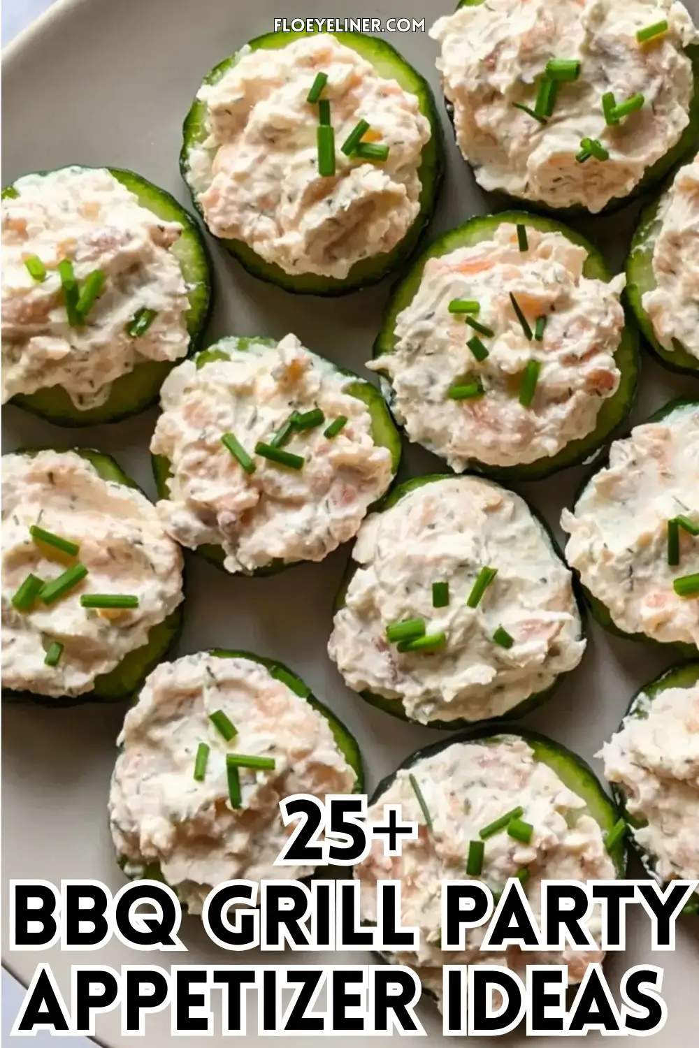 Smoked Salmon Cucumber Bites Appetizers - easy cucumber smoked salmon appetizers or snacks made with fresh cucumber rounds that are topped with a smoked salmon-lemon-chive-cream cheese spread.