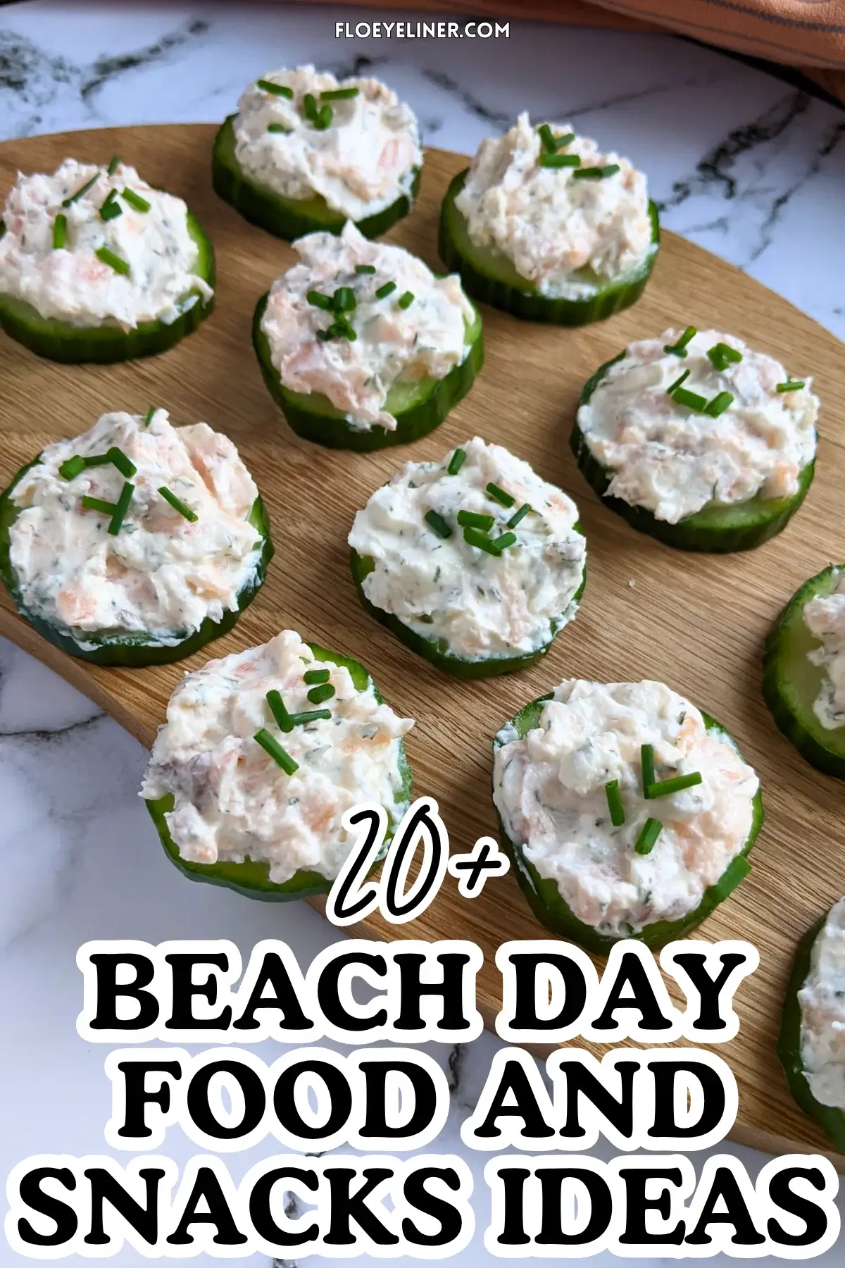 Smoked Salmon Cucumber Bites Appetizers - easy cucumber smoked salmon appetizers or snacks made with fresh cucumber rounds that are topped with a smoked salmon-lemon-chive-cream cheese spread.