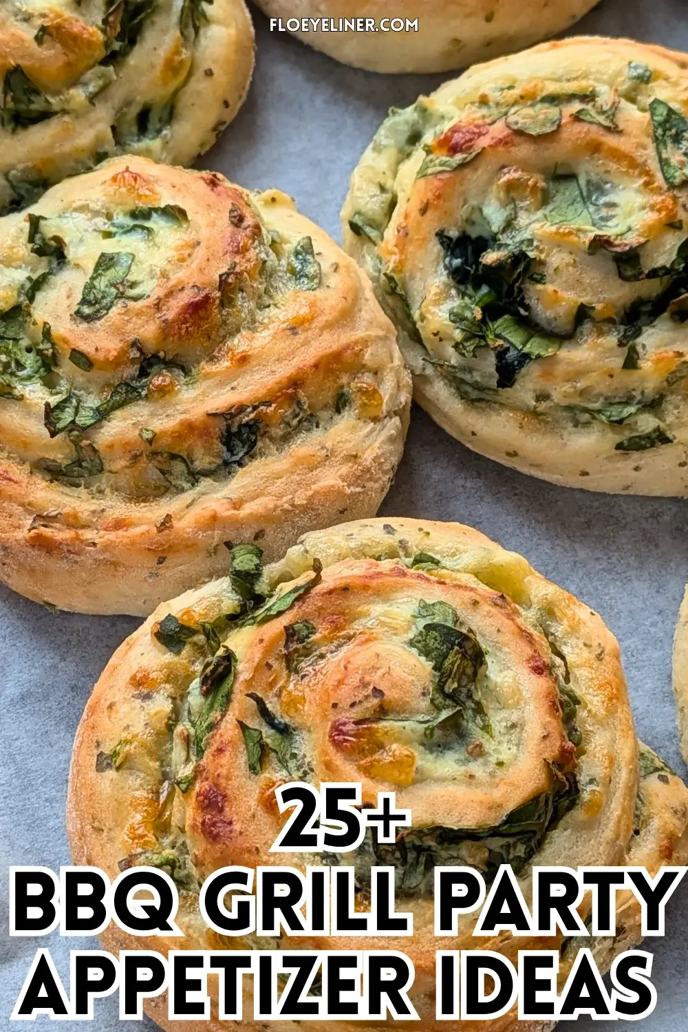 Spinach and Ricotta Rolls - appetizer rolls made with a savory homemade yeast dough and filled with a garlicky ricotta, parmesan, grated cheese, and fresh spinach mix.