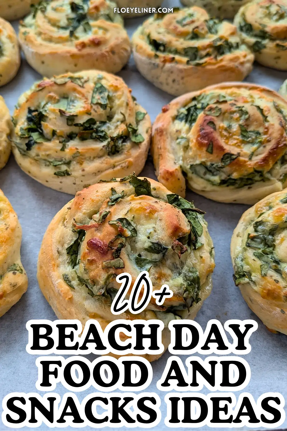 Spinach and Ricotta Rolls - appetizer rolls made with a savory homemade yeast dough and filled with a garlicky ricotta, parmesan, grated cheese, and fresh spinach mix.