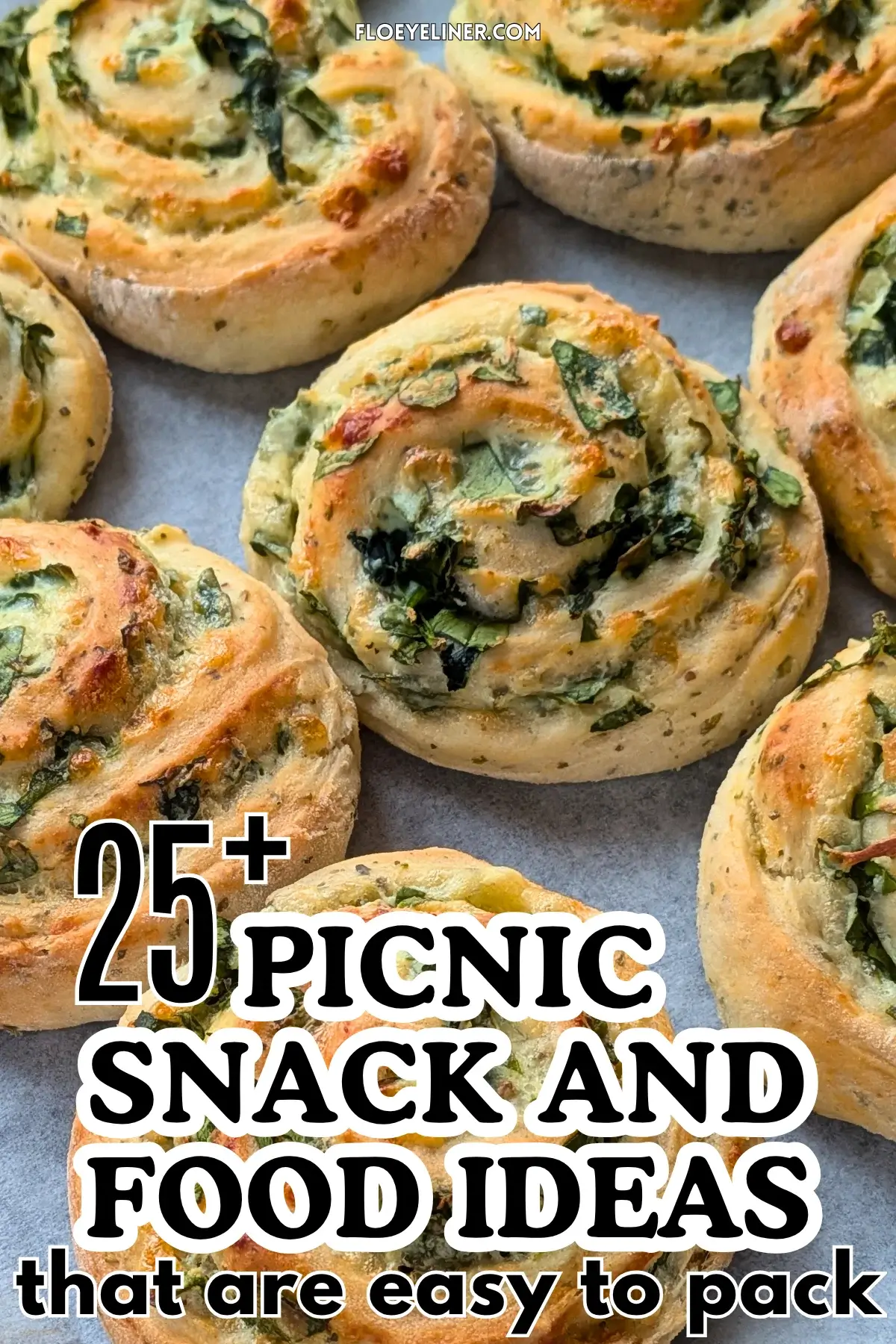 Spinach and Ricotta Rolls - appetizer rolls made with a savory homemade yeast dough and filled with a garlicky ricotta, parmesan, grated cheese, and fresh spinach mix.